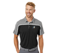 Adidas "Golfy" Colorblocked Polo - Black